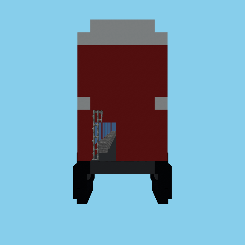 Double-decker bus (guided) side view