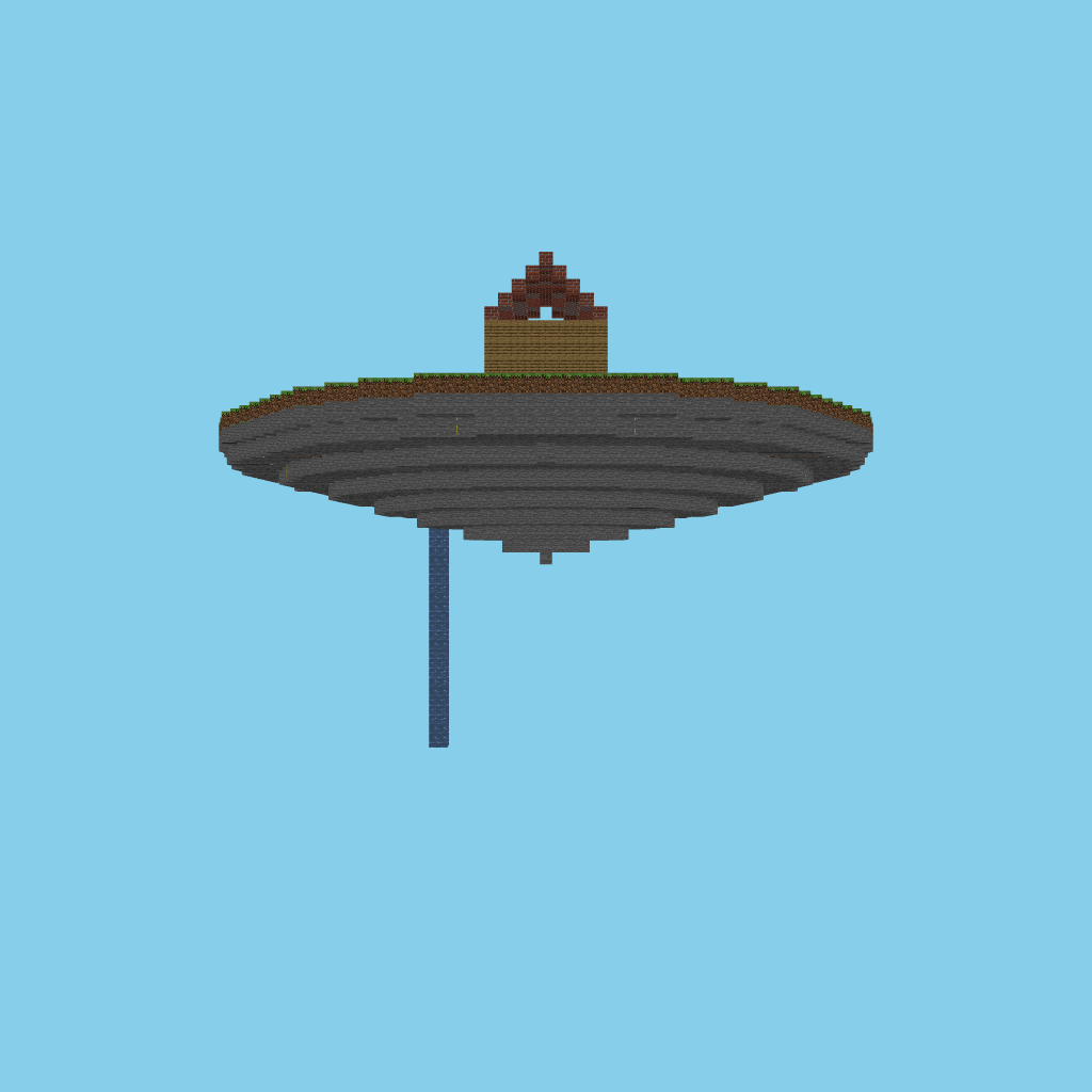 Floating island cottage (bare) front view