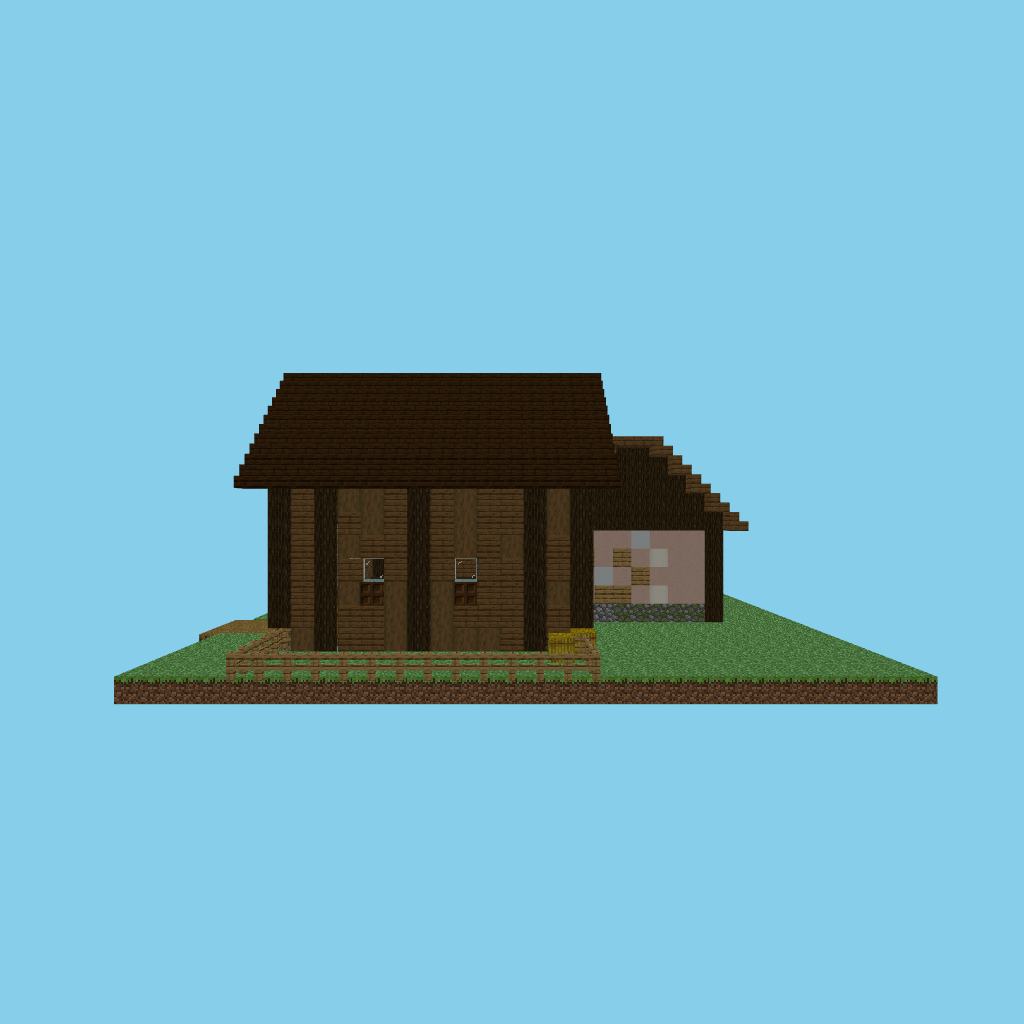 L-Farmhouse + Barn (guided) side view