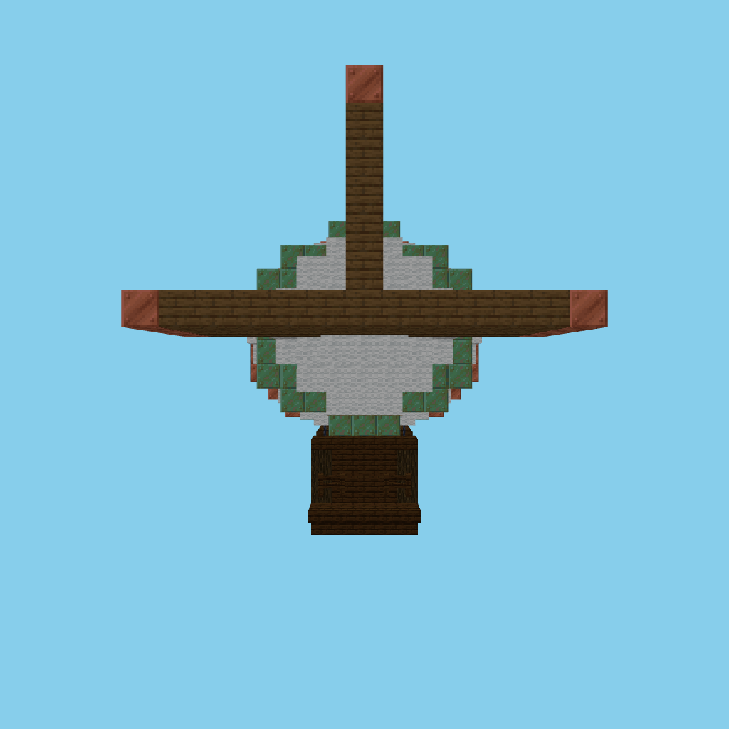 Steampunk Airship (guided) front view