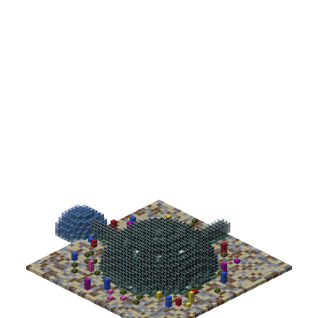 Underwater Coral Palace (Phase 1), isometric render