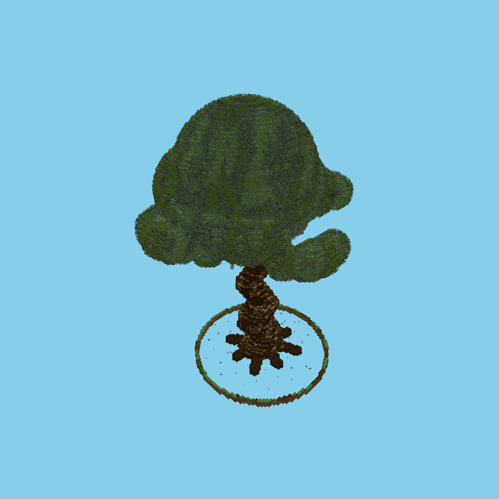 Ancient Thousand-Year Tree, isometric render