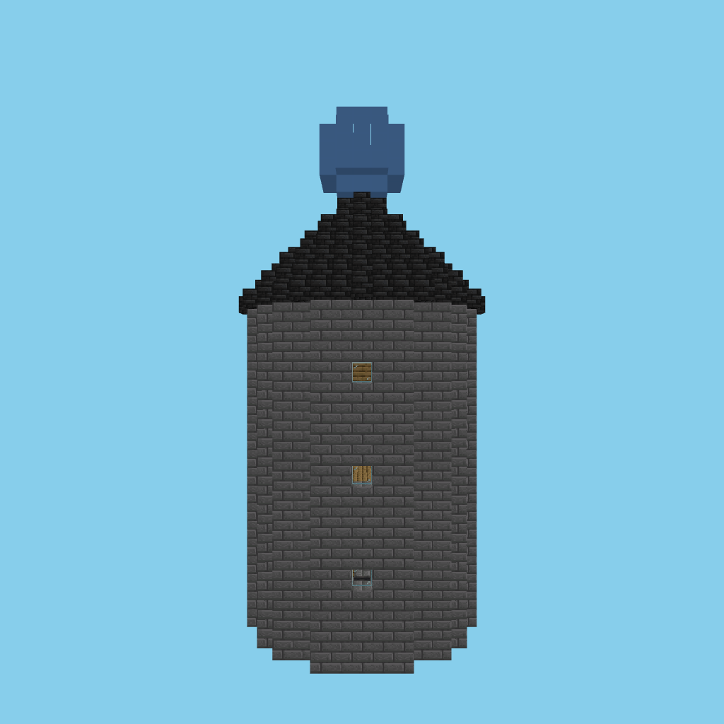 Wizard tower (bare) side view