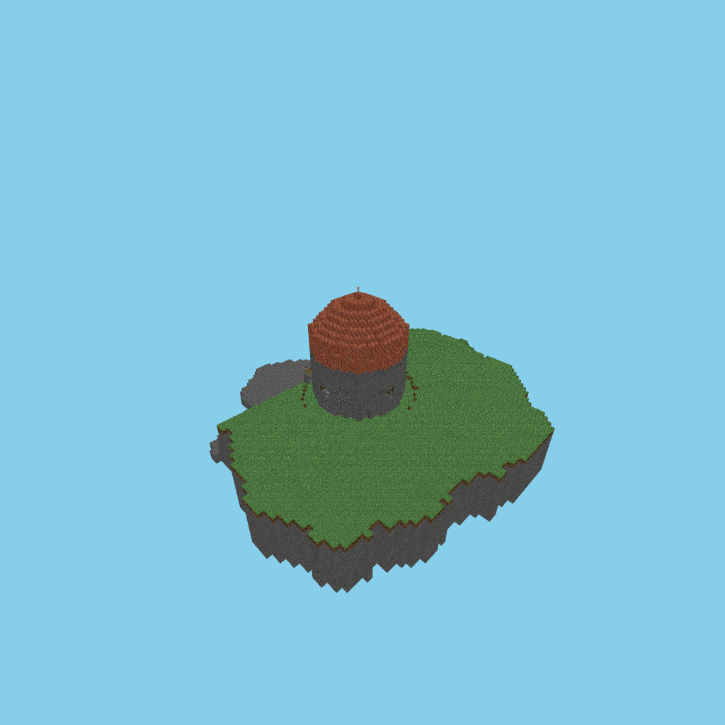 Cliff-top Observatory II, isometric render