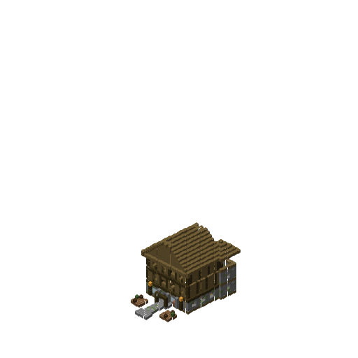 Arcane Medieval Library V2, isometric render