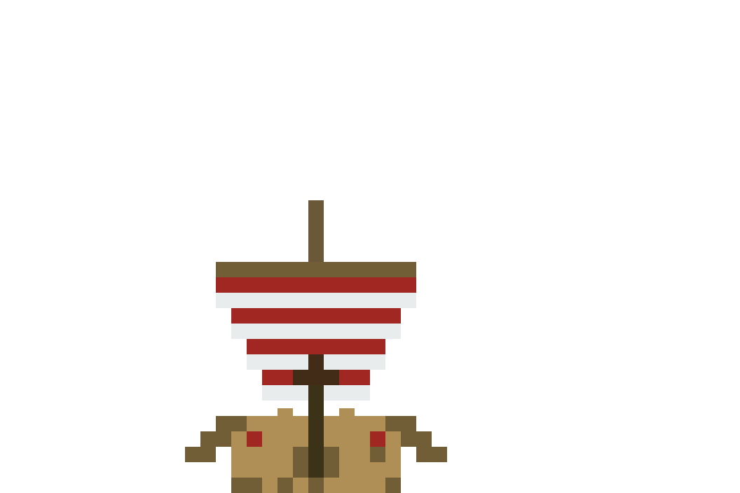Viking Longship front view