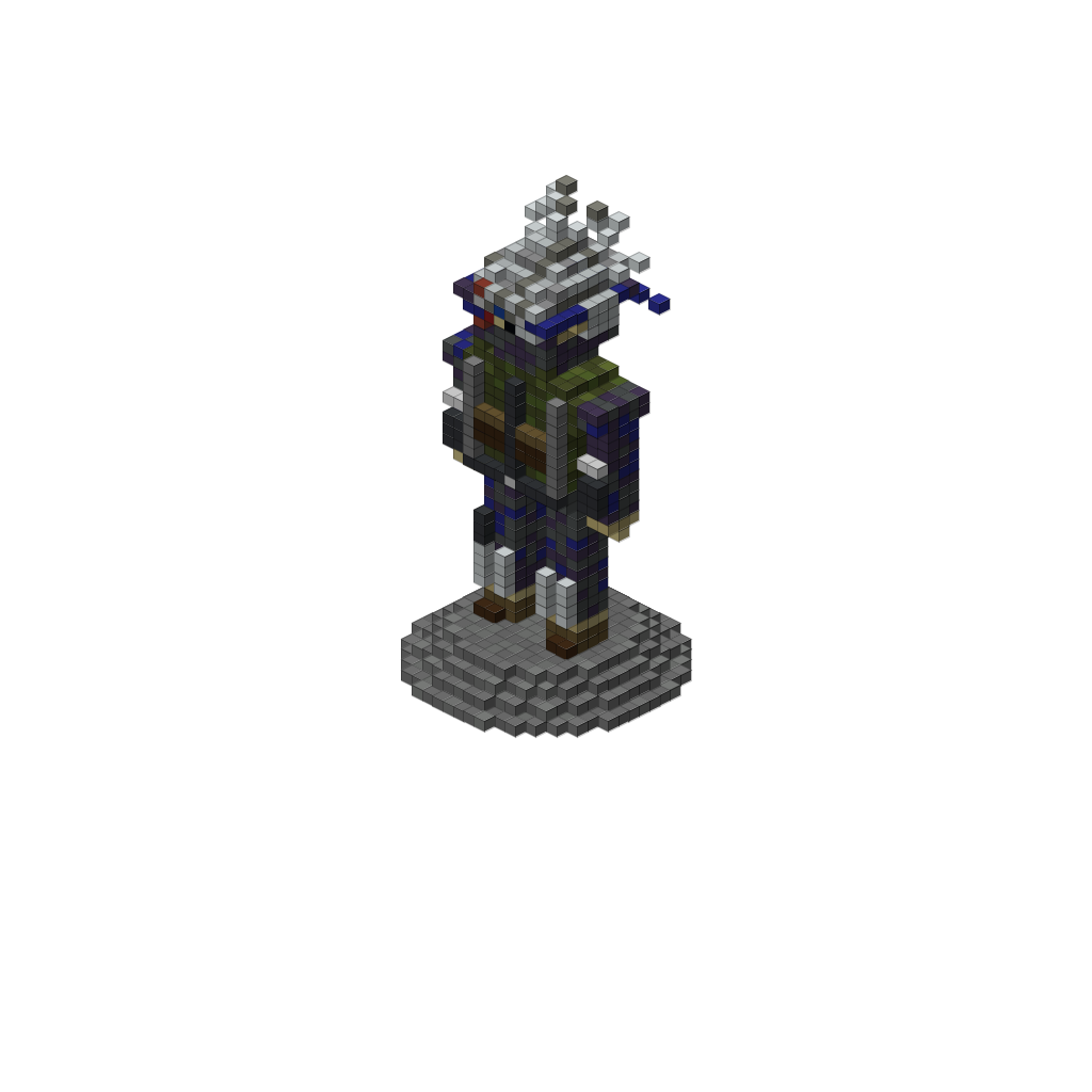 Kakashi Hatake - Sharingan, isometric render