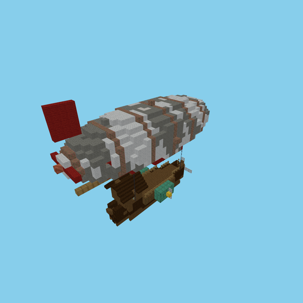 autoeval airship guided, isometric render