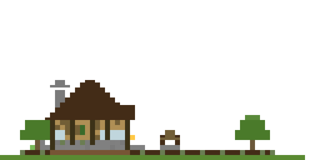 Cozy Medieval Cottage with Garden front view