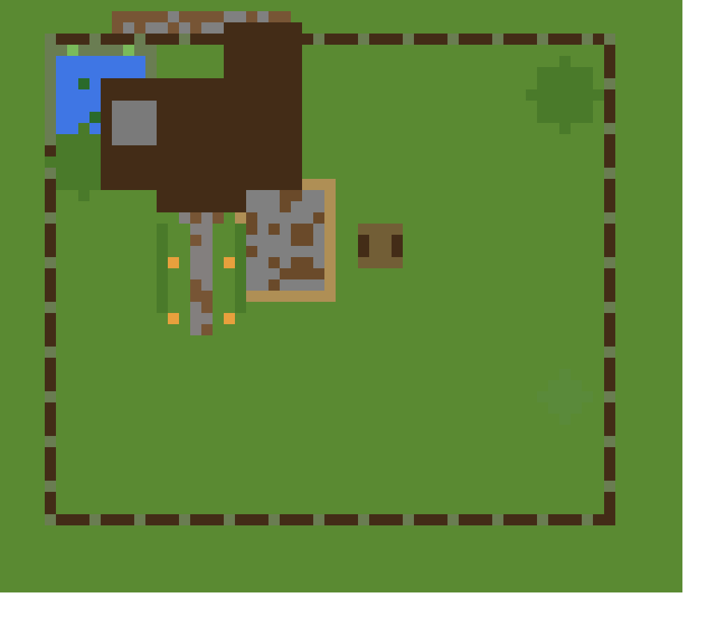Cozy Medieval Cottage with Garden top view