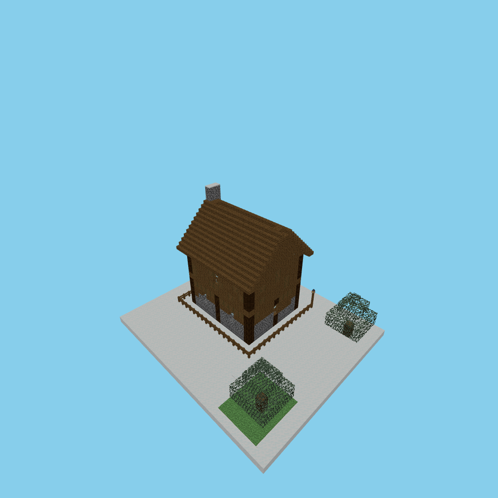 taiga_lodge_guided, isometric render
