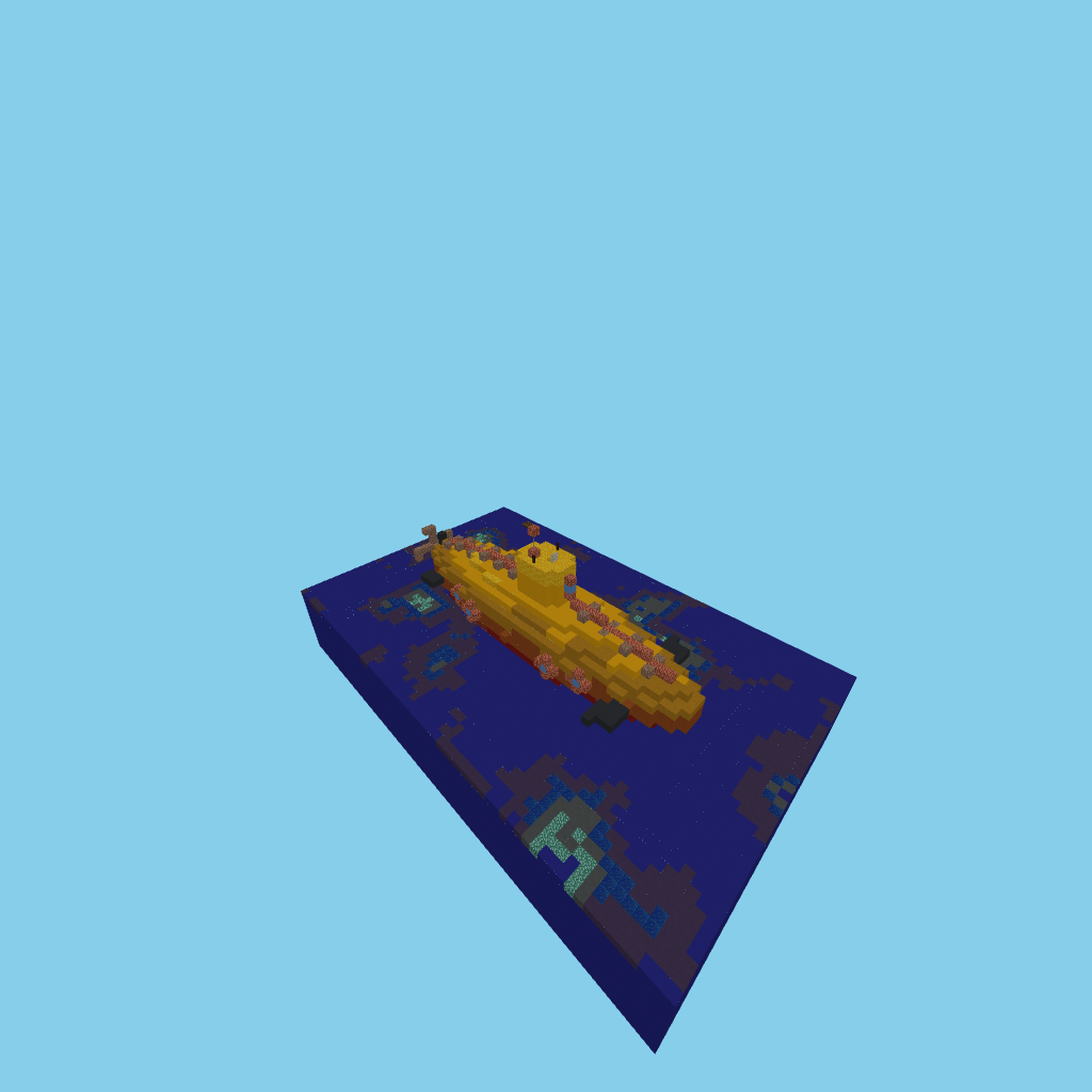 Vintage research submarine (guided)