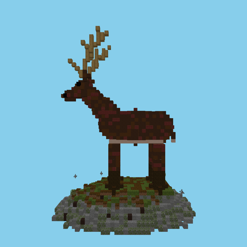 Giant Red Deer Stag (guided) front view