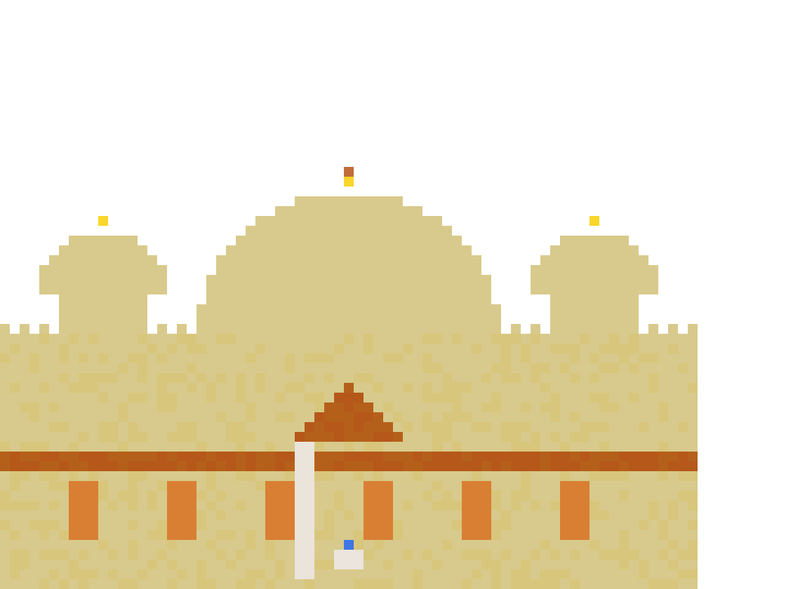 Desert Sand Palace front view