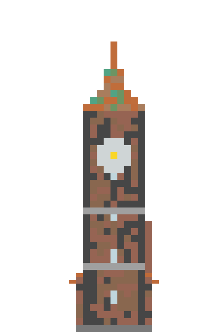 Steampunk Clocktower (Phase 1) front view