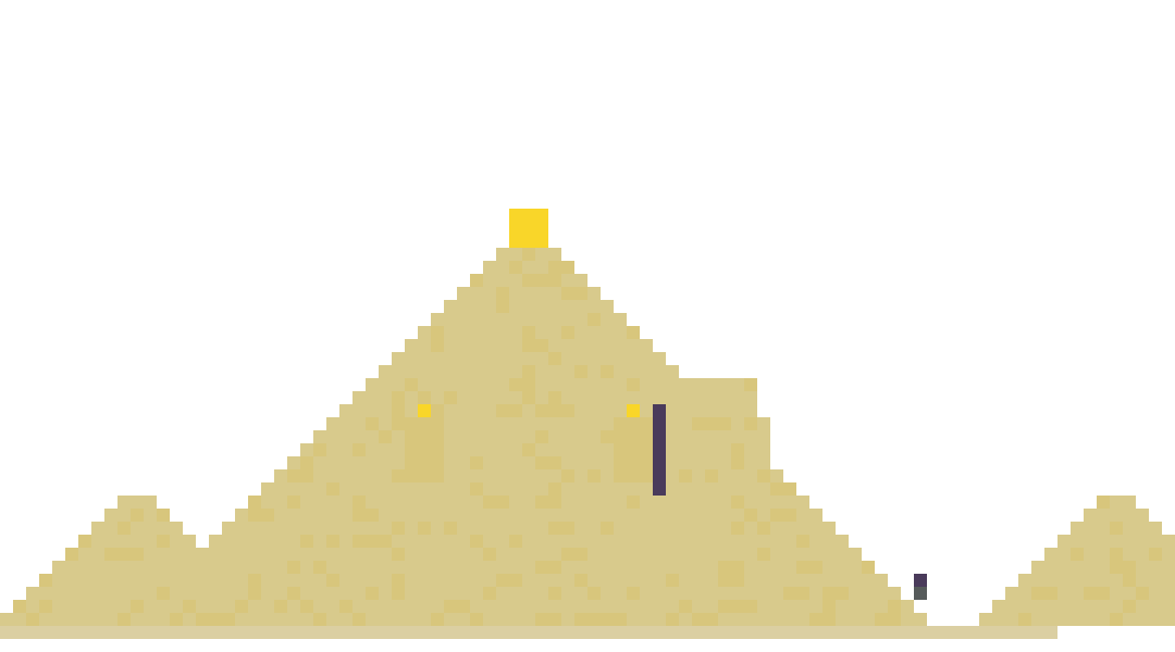 Egyptian Pyramid with Sphinx front view