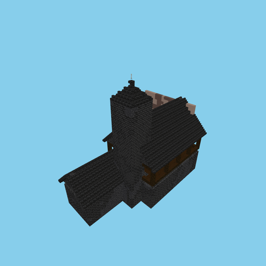 Haunted Manor (L-shape), isometric render