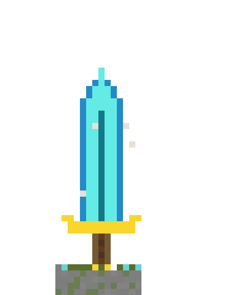 Diamond Sword Excalibur front view