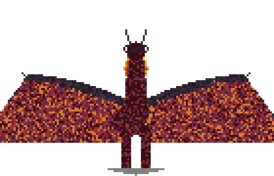 Fire-Breathing Dragon v4 (Spline Wings) back view