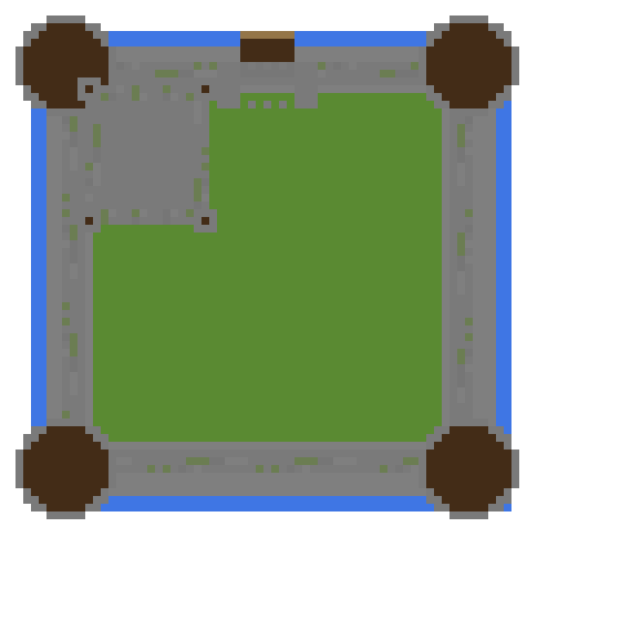 Medieval Castle top view