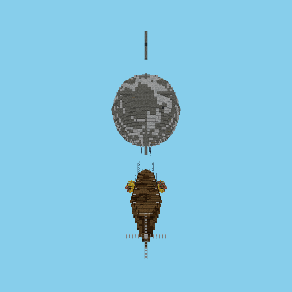 Steampunk Airship front view