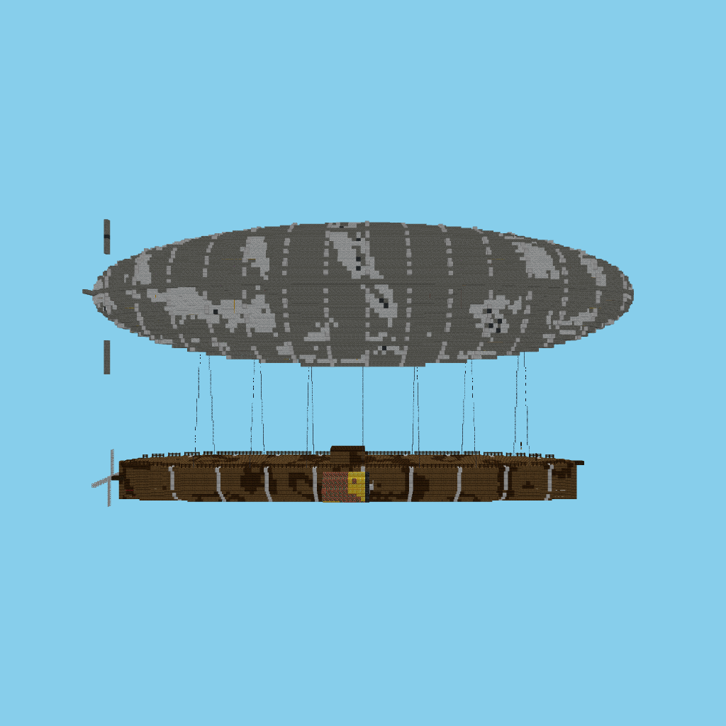 Steampunk Airship side view