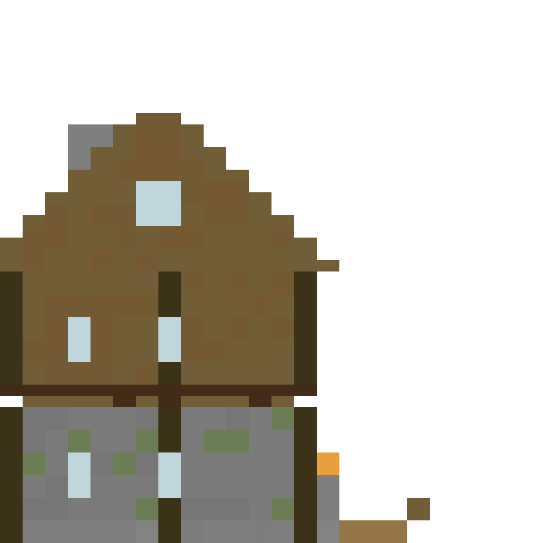 Alpine Mountain Chalet v2 side view