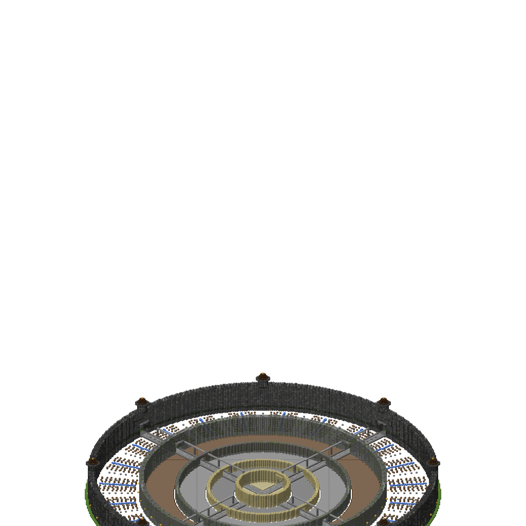 Ba Sing Se - Phase 1: Walls & Terrain, isometric render