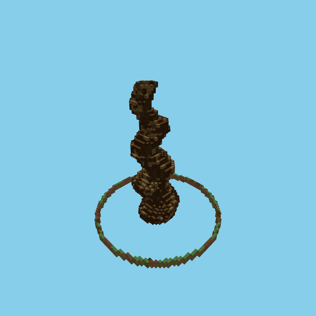 Ancient Thousand-Year Tree, isometric render
