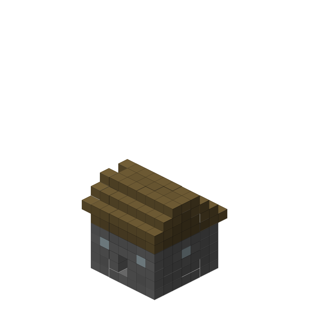 Renderer Test - Stone Tower, isometric render