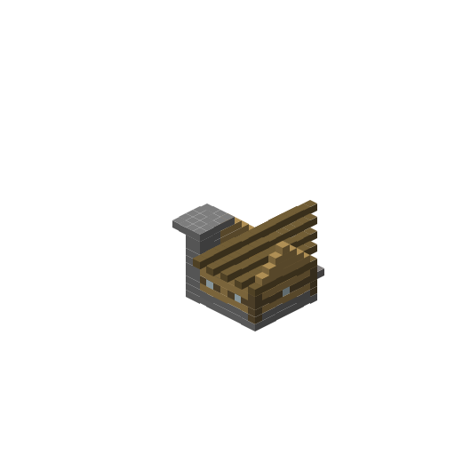 Medieval Cottage, isometric render