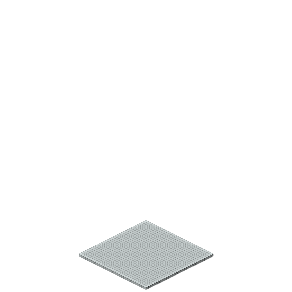 Ice Igloo Village, isometric render
