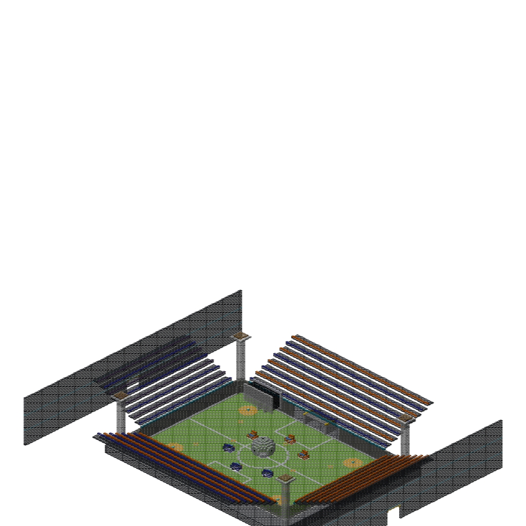 Rocket League Stadium, isometric render