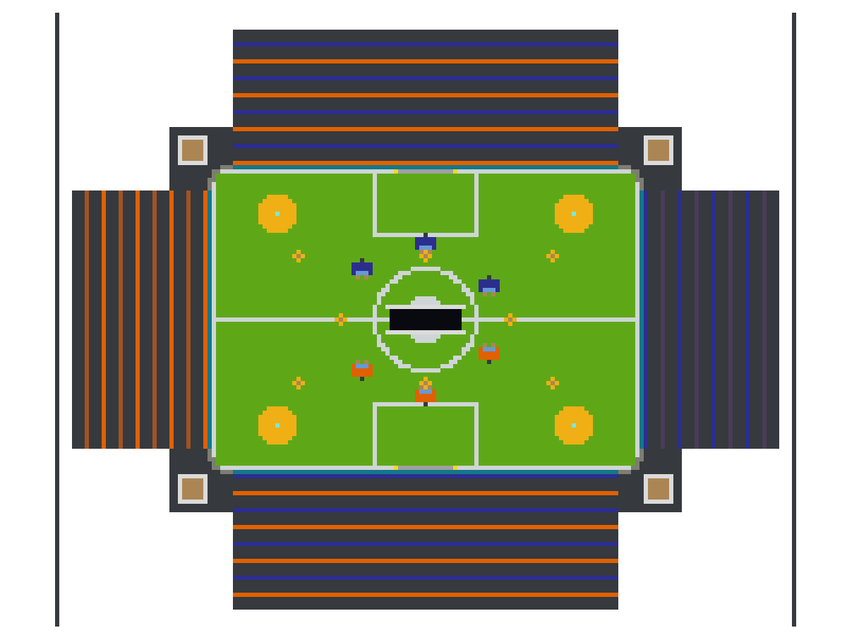 Rocket League Stadium top view