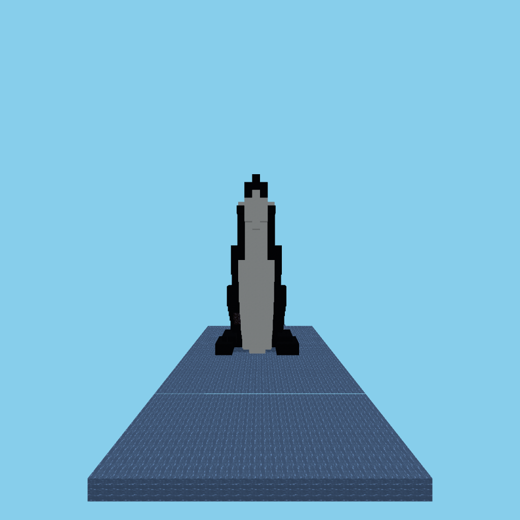 Breaching orca (guided) side view