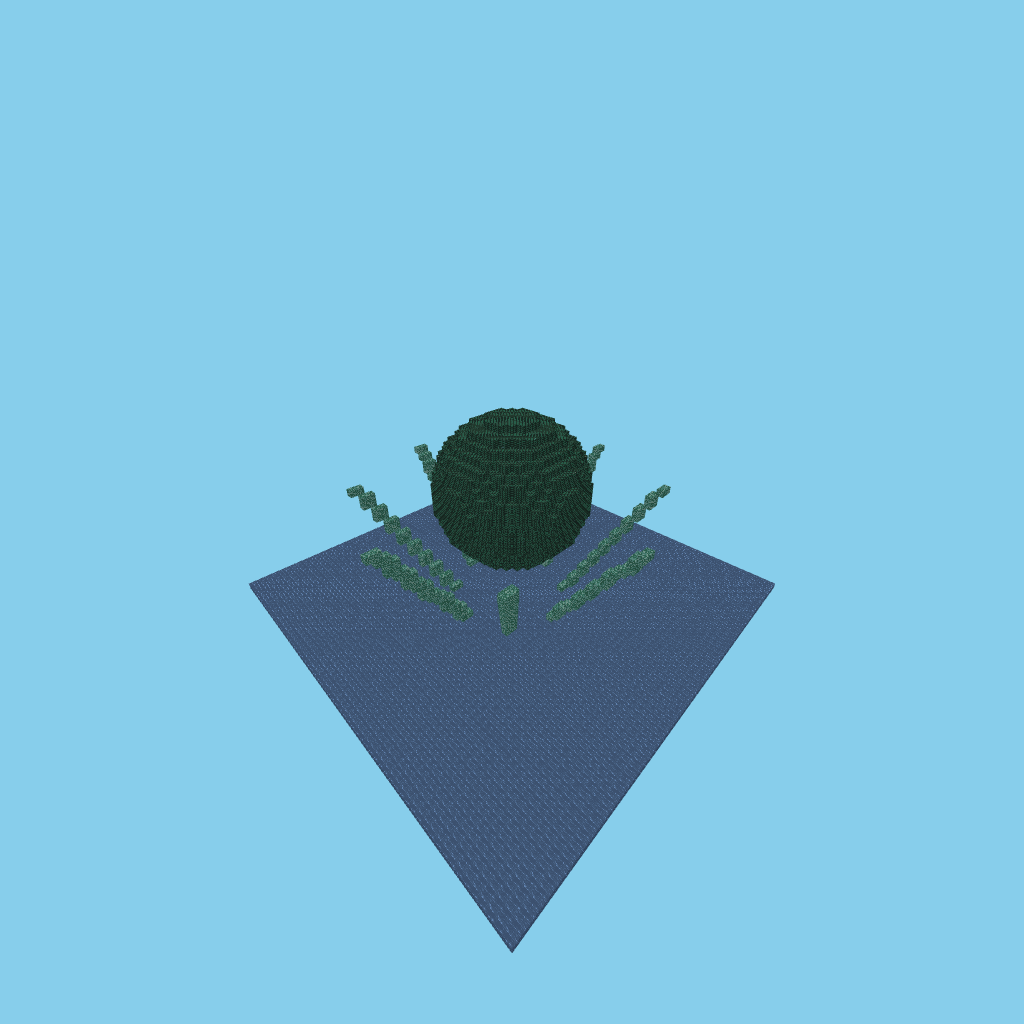 kraken-bare, isometric render