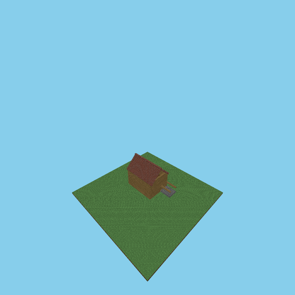 B-bare coaching inn, isometric render