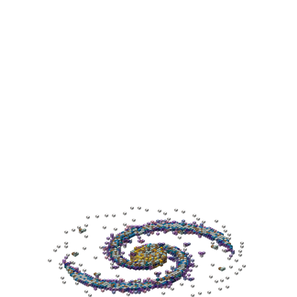 The Void Galaxy (Phase 1), isometric render