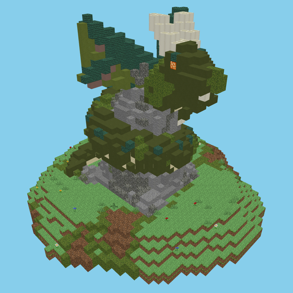 [autoeval-param] Dragon coiled around a rock