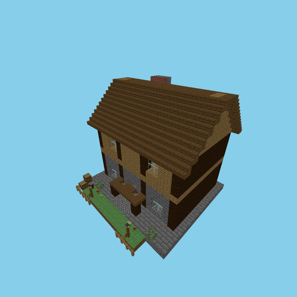 [autoeval guided] blacksmith forge house
