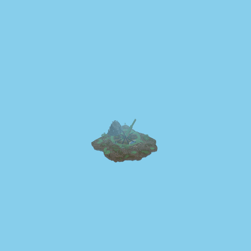 Reloj de Sol Inclinado, isometric render