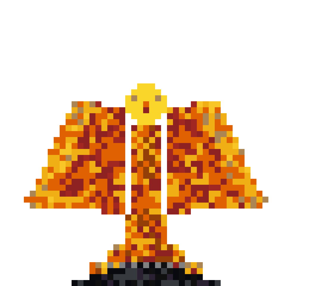 Giant Phoenix Rising from Ashes (Phase 1) front view