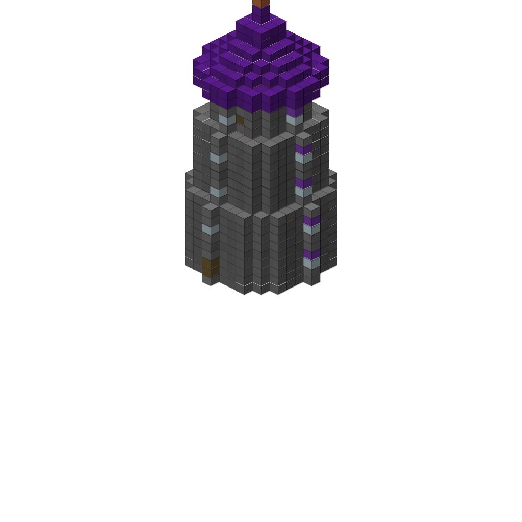 Wizard Tower with Enchanting Room (Group B), isometric render