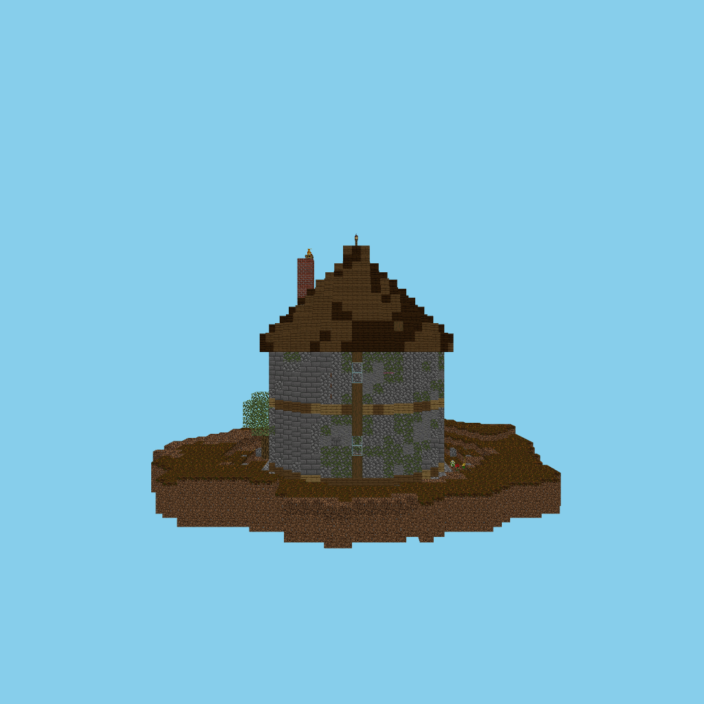 Round cottage (indexed) front view