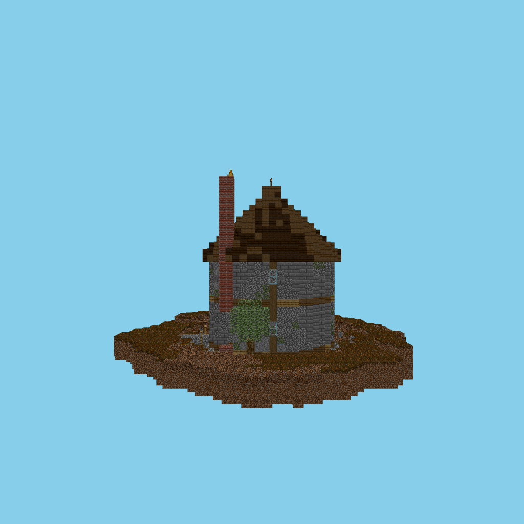 Round cottage (indexed) side view