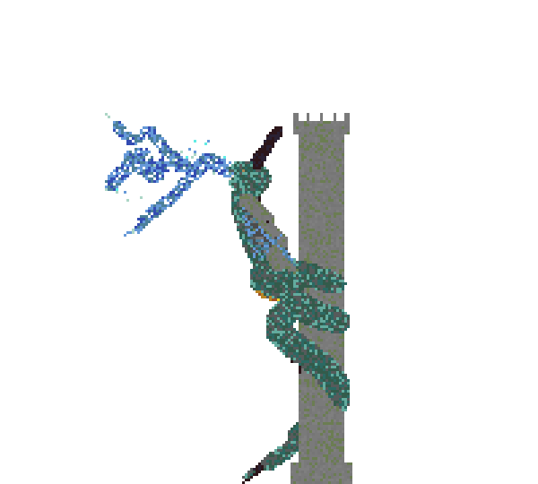 Dragon de la Torre - Rayos back view
