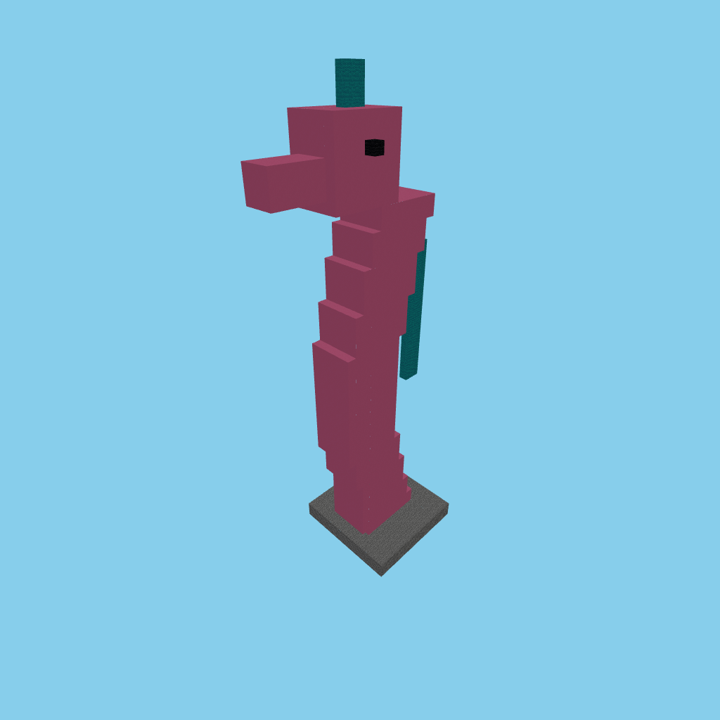 Seahorse statue (bare)