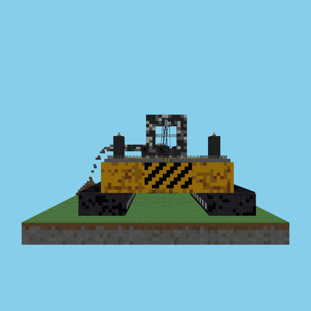 Excavadora de Rodete Tanque-Grúa front view