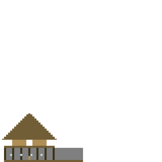Improved Medieval Tavern Inn front view