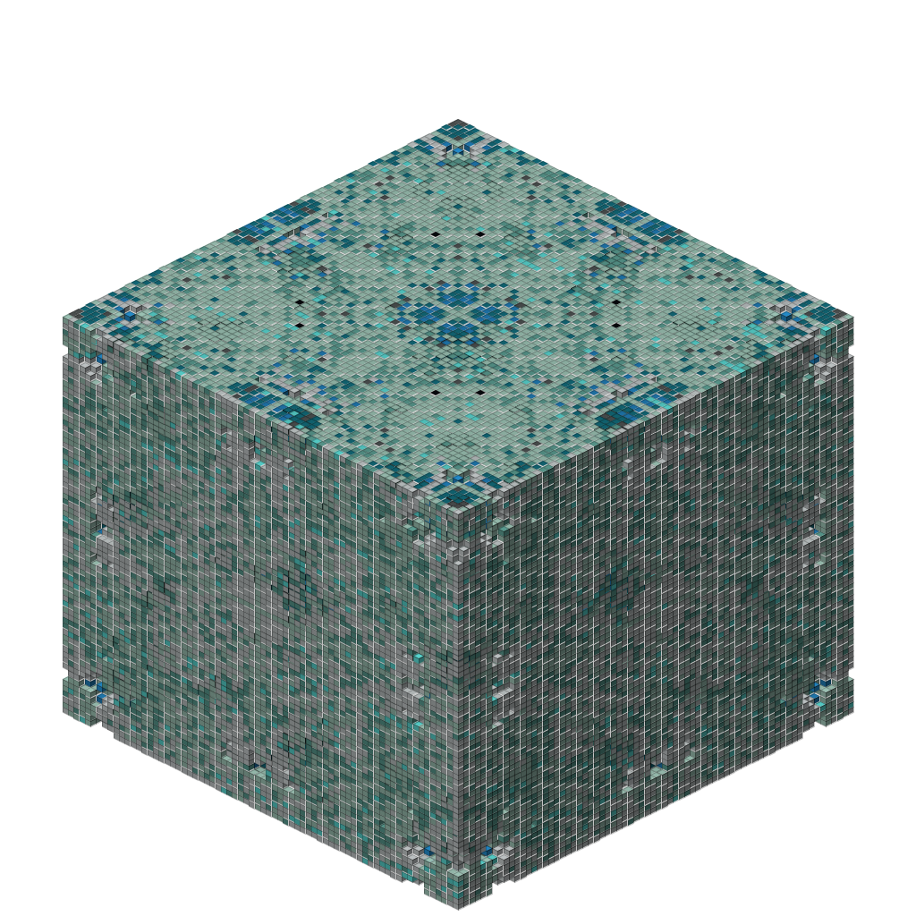 The Mandelbox, isometric render